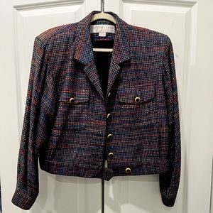 Doncaster Vintage Rainbow Crop Jacket
